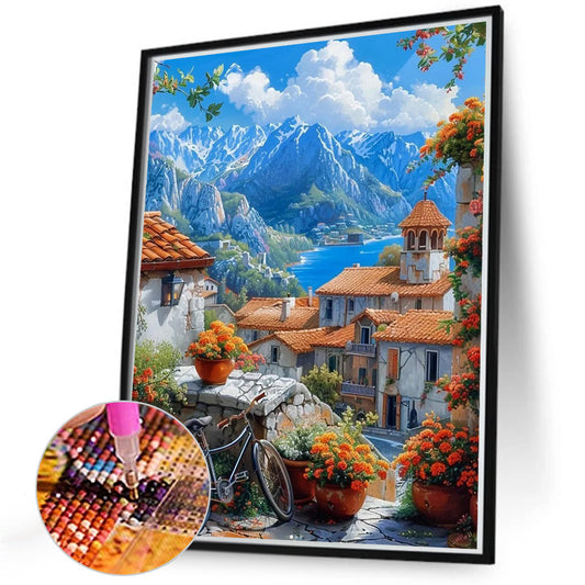 House Town - Full Round Drill Diamond Painting 40*50CM