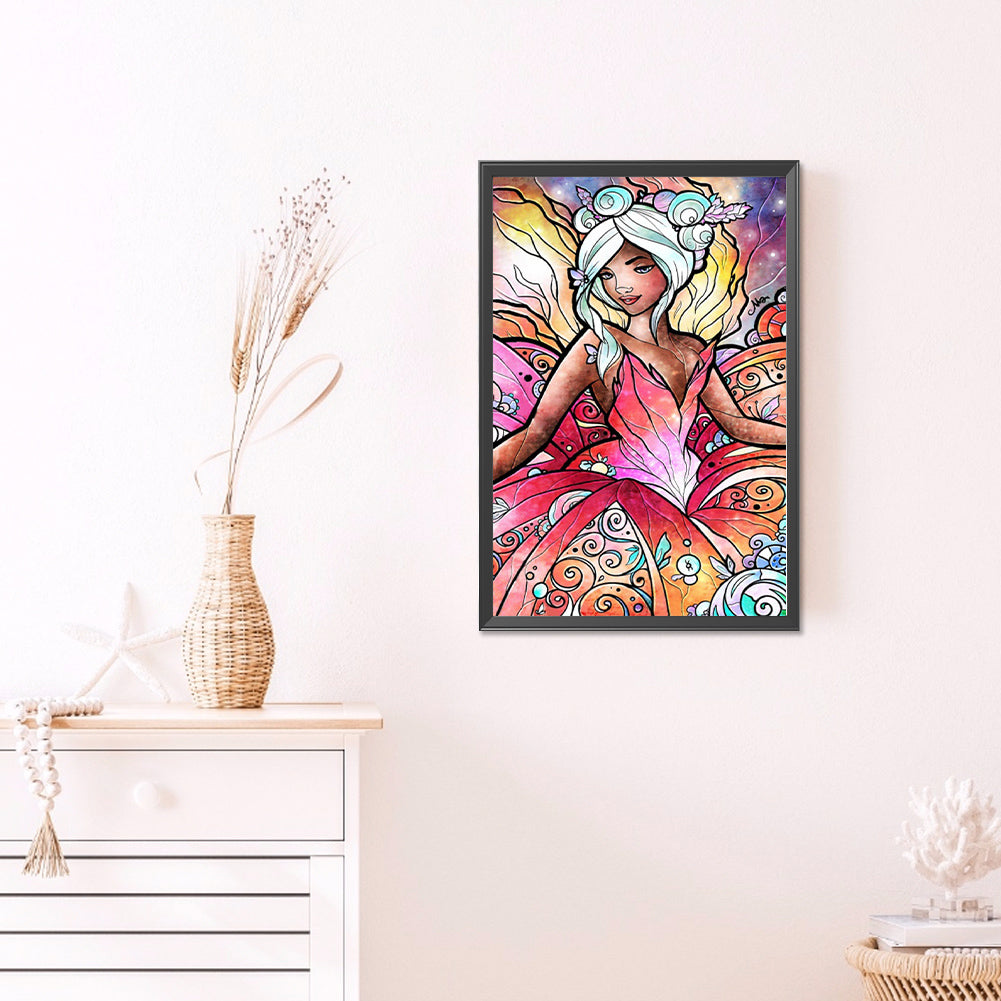 Flower Fairy - Full AB Round Drill Diamond Painting 40*60CM