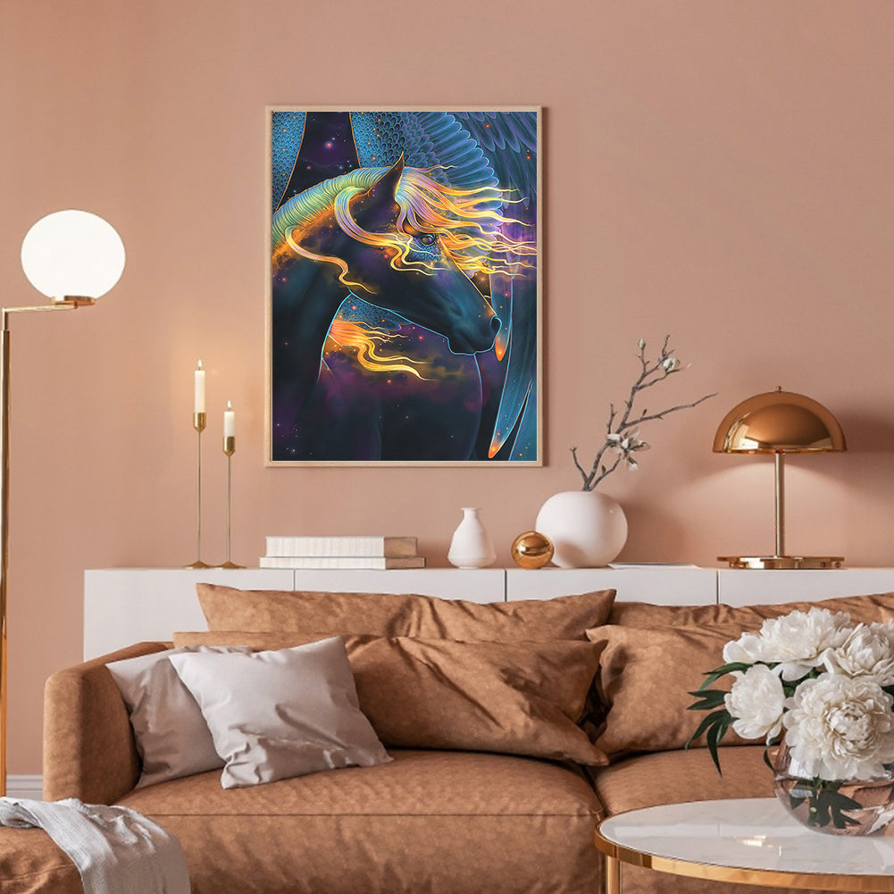 Abstract Horse - Full Round Drill Diamond Painting 30*40CM