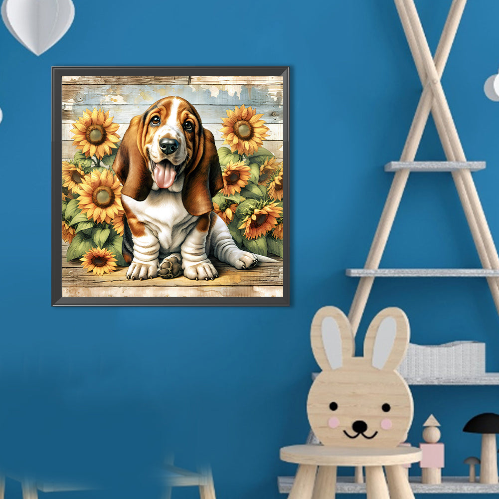 Beagle - Full Round Drill Diamond Painting 40*40CM