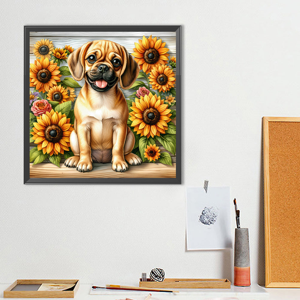 Dachshund - Full Round Drill Diamond Painting 40*40CM