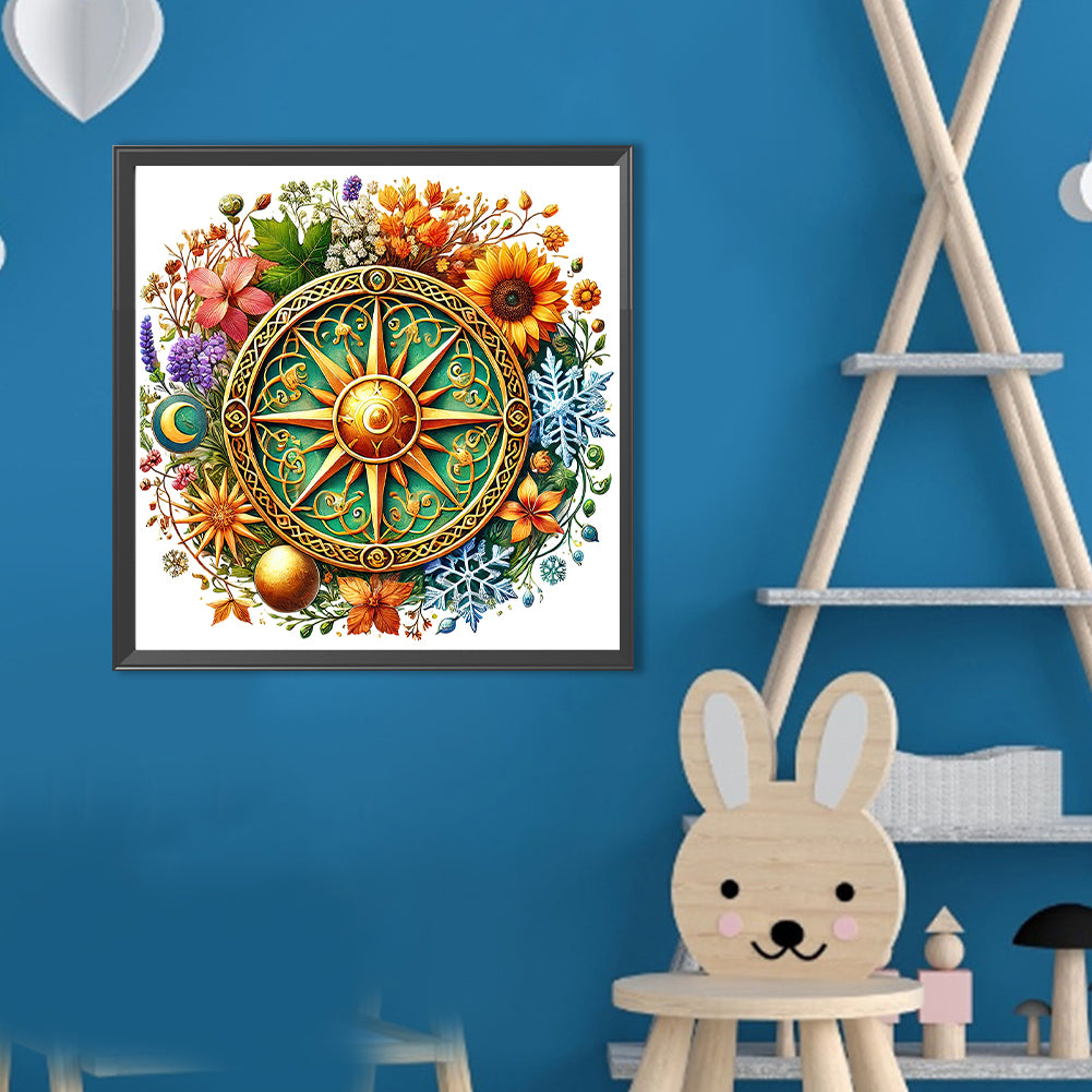 Magic Flower - Full Round Drill Diamond Painting 40*40CM