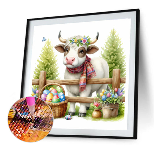 Cow - Full Round Drill Diamond Painting 40*40CM