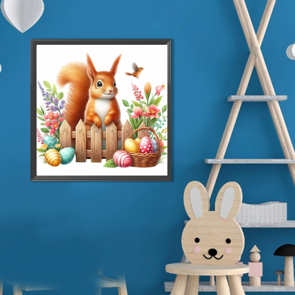 Squirrel - Full Round Drill Diamond Painting 40*40CM