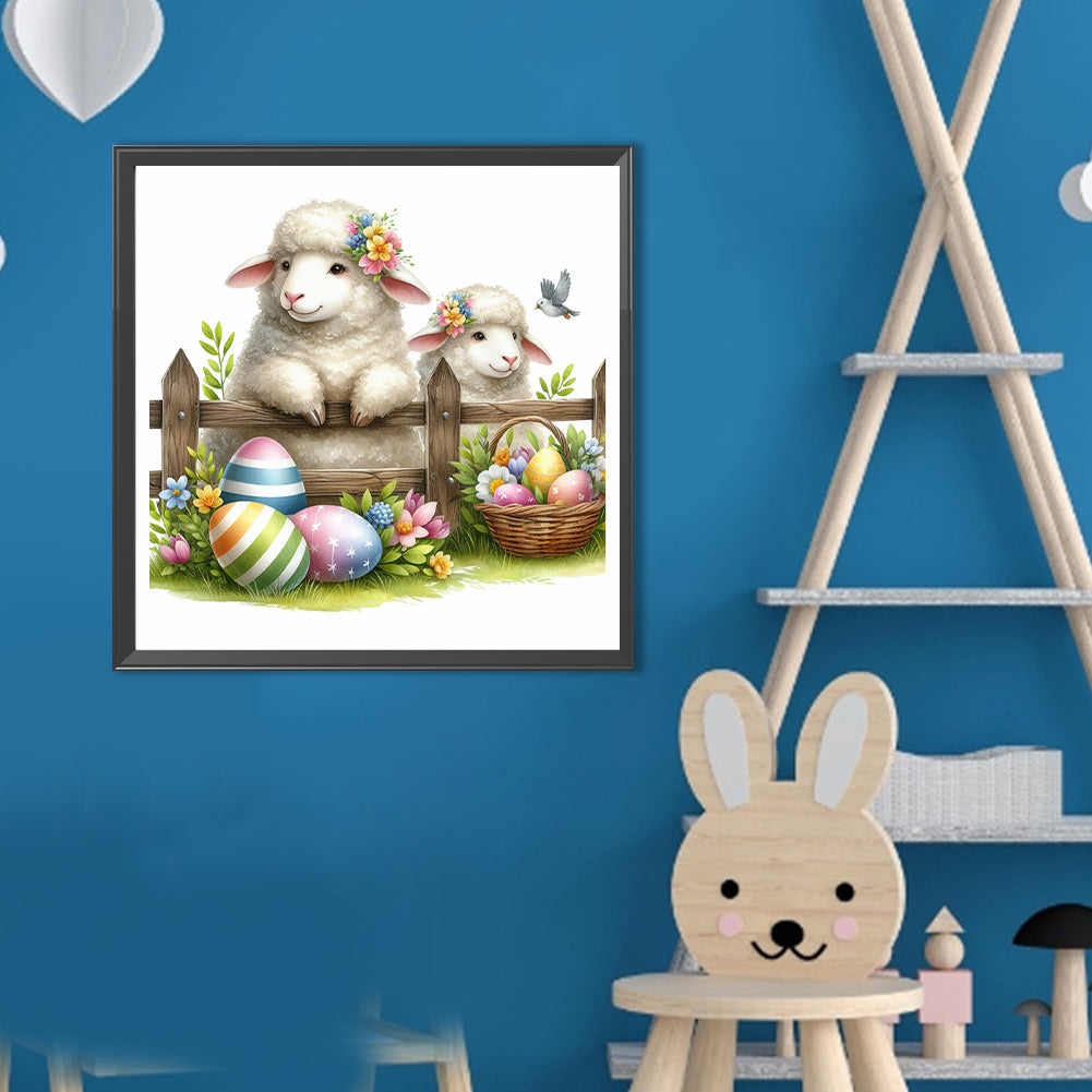 Sheep - Full Round Drill Diamond Painting 40*40CM