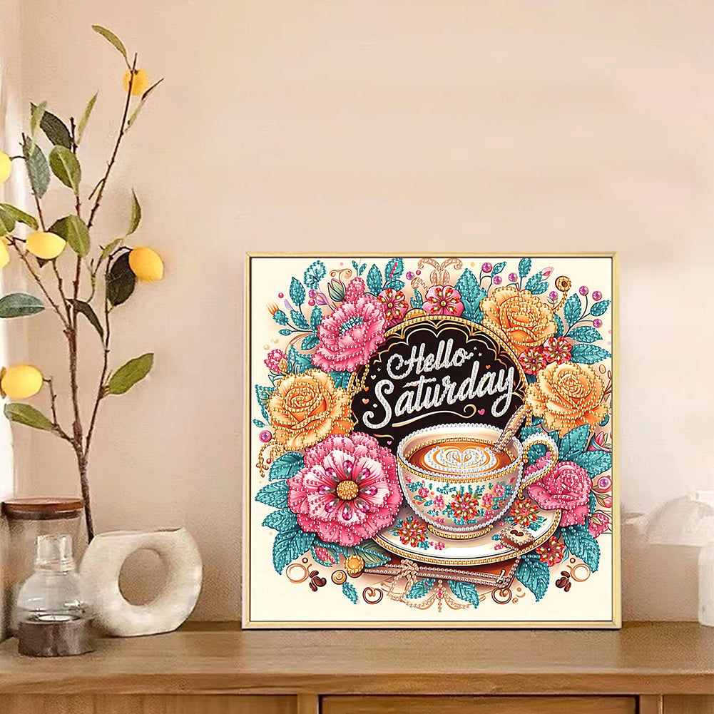 Coffee Dessert - Special Shaped Drill Diamond Painting 30*30CM