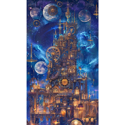 Time Castle - Full Square Drill Diamond Painting 40*70CM