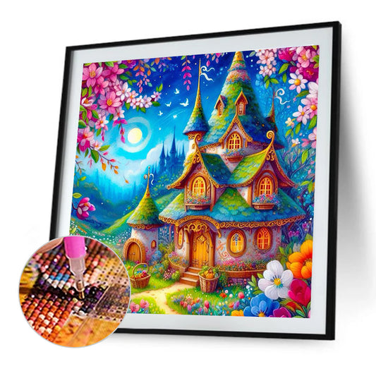 Elf House - Full Round Drill Diamond Painting 40*40CM