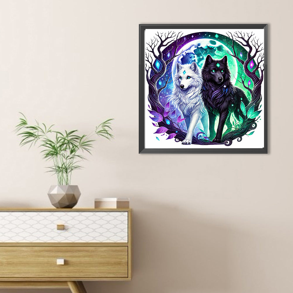 Wolf - Full Round Drill Diamond Painting 30*30CM