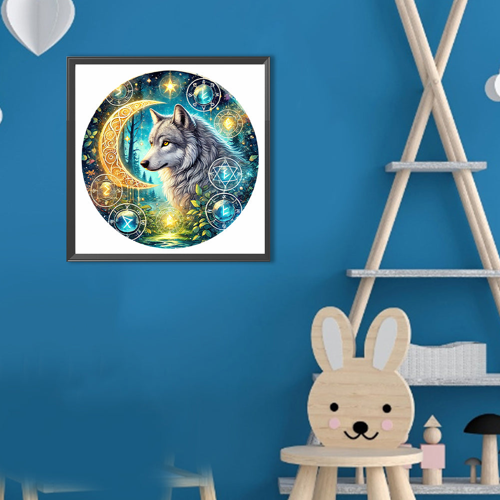 Wolf - Full Round Drill Diamond Painting 30*30CM