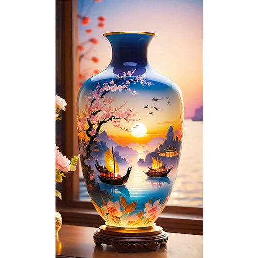 Birds And Vases - Full Square Drill Diamond Painting 40*70CM