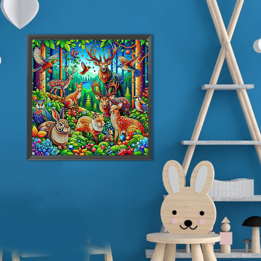 Shining Animals - Full Round Drill Diamond Painting 40*40CM