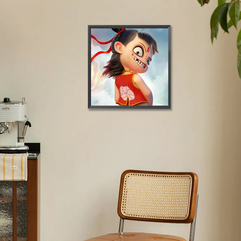 Nezha - Full Round Drill Diamond Painting 30*30CM