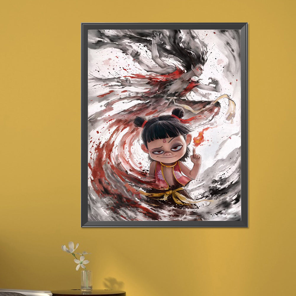 Nezha - Full Square Drill Diamond Painting 40*50CM