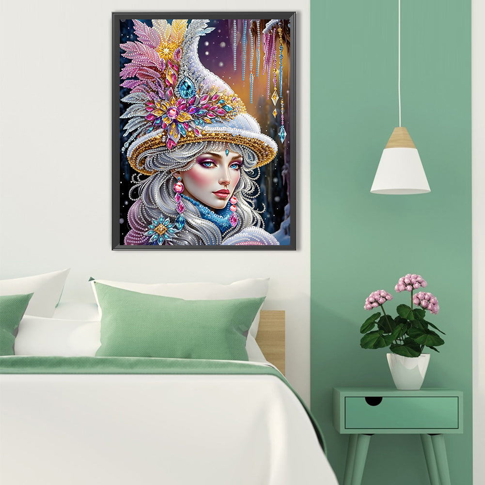 Elegant Woman - Special Shaped Drill Diamond Painting 30*40CM