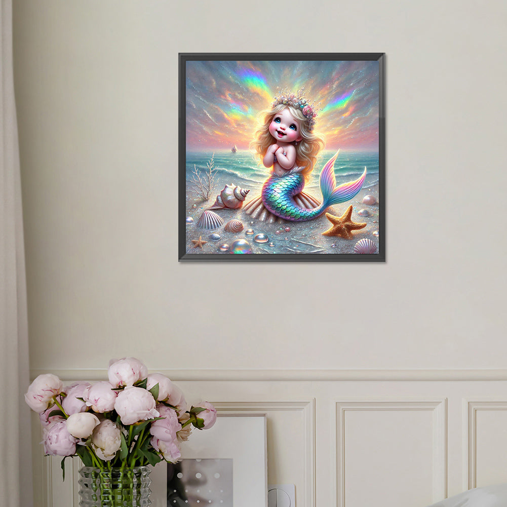 Mermaid - Full Square Drill Diamond Painting 30*30CM