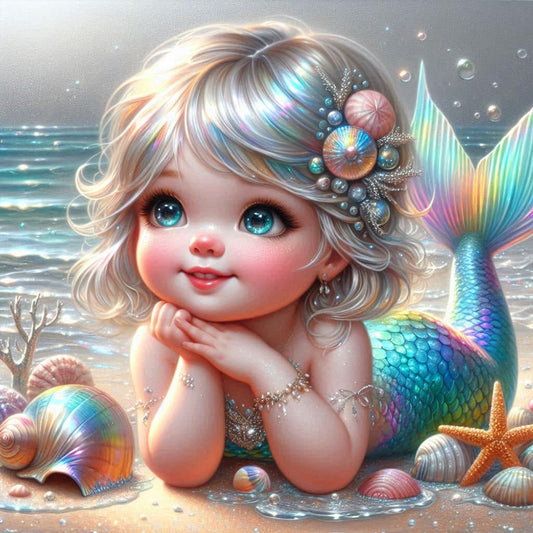 Mermaid - Full Square Drill Diamond Painting 30*30CM