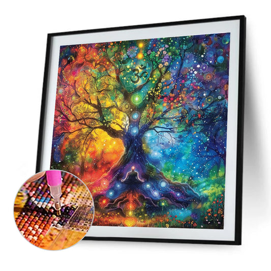 Colorful Tree Of Life - Full Round Drill Diamond Painting 30*30CM