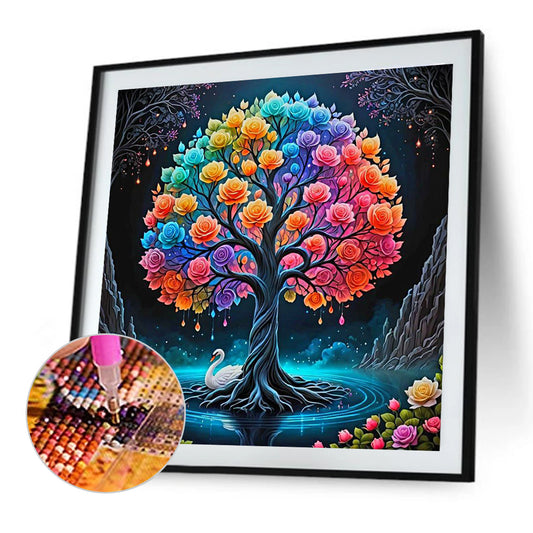Colorful Tree Of Life - Full Round Drill Diamond Painting 30*30CM