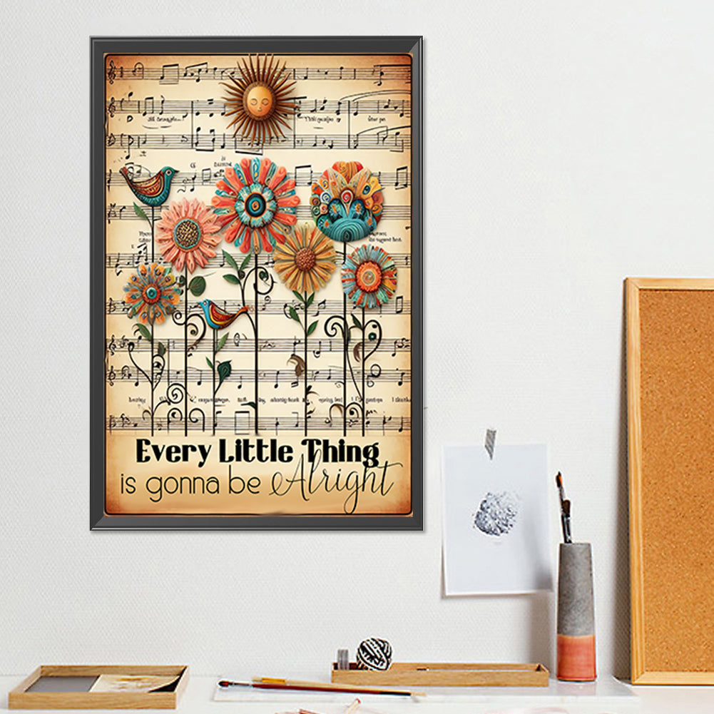 Every Little Thing Will Shine - Full Round Drill Diamond Painting 30*45CM