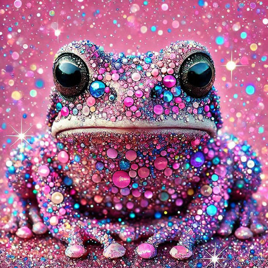 Shining Diamond Frog - Full Square Drill Diamond Painting 40*40CM