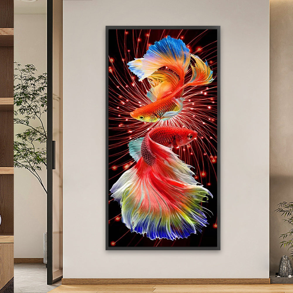 Goldfish - Full AB Square Drill Diamond Painting 40*80CM