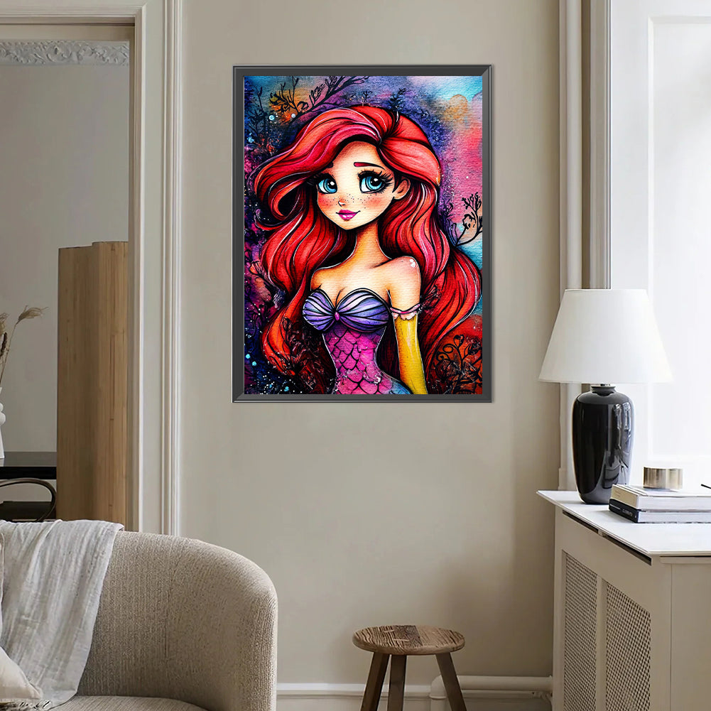 Cartoon Girl - Full Round Drill Diamond Painting 40*50CM