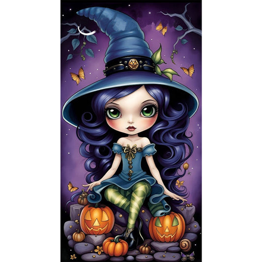 Illustrator Witch - Full Round Drill Diamond Painting 40*70CM