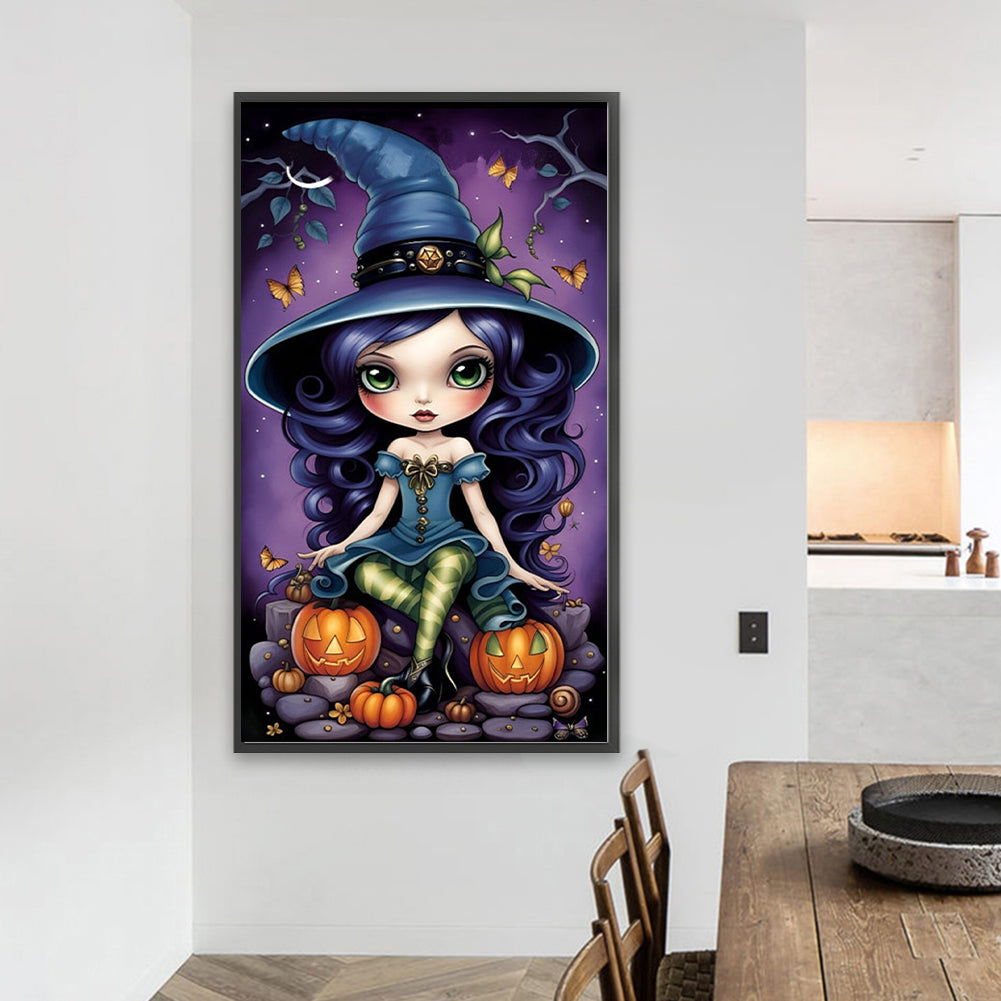 Illustrator Witch - Full Round Drill Diamond Painting 40*70CM