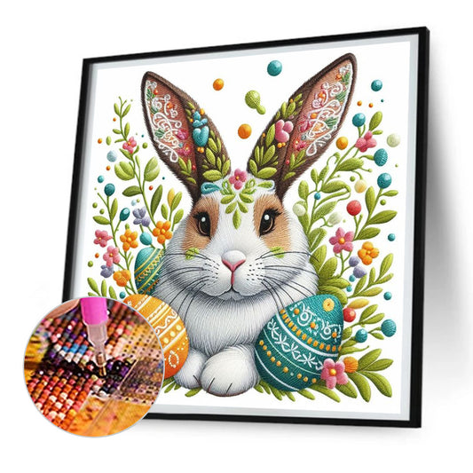 Rabbit And Eggs - Full Round Drill Diamond Painting 30*30CM
