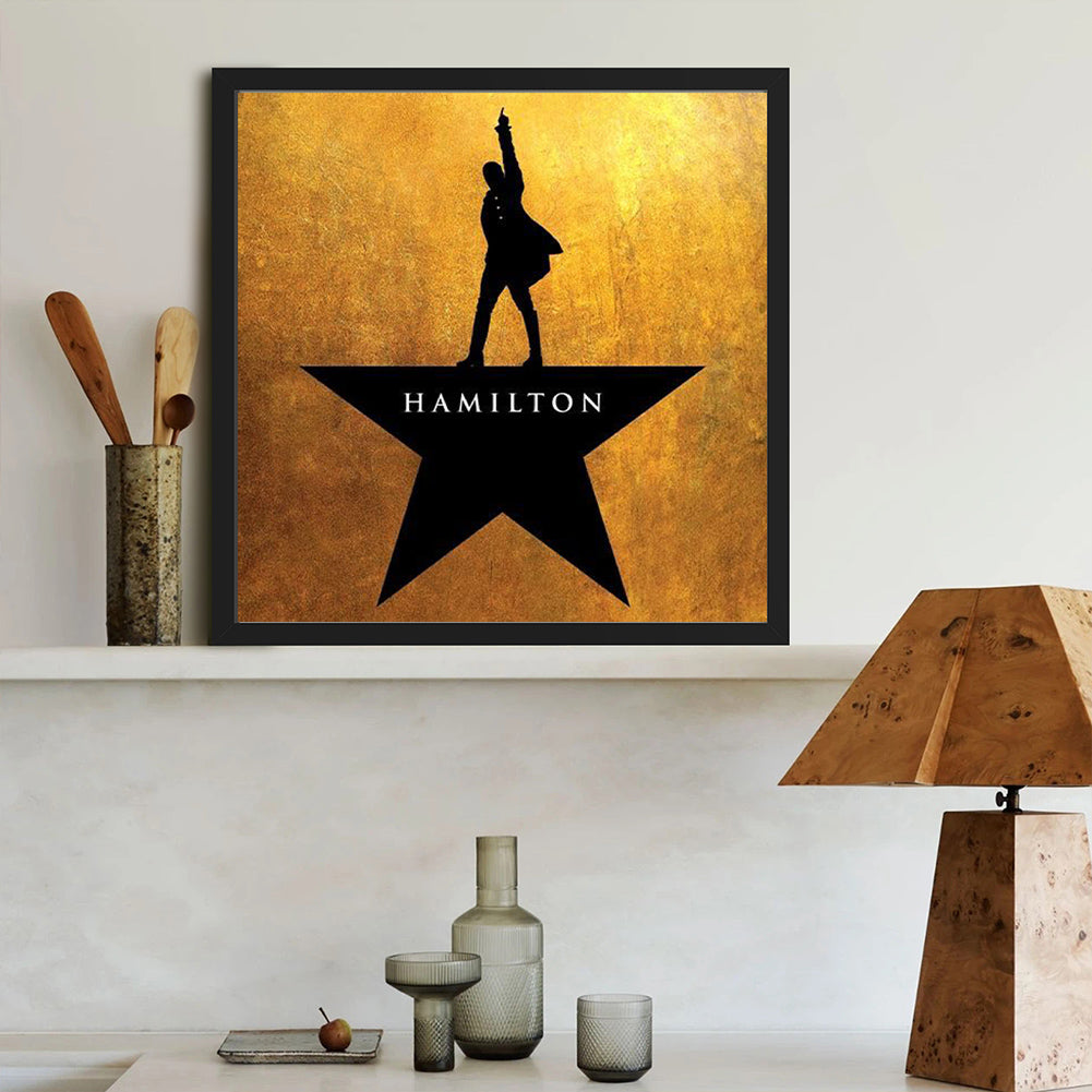Hamilton Musical - Full Round Drill Diamond Painting 40*40CM