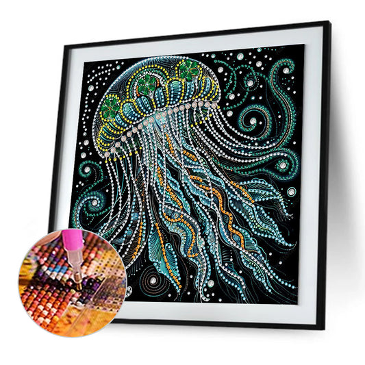 Marine Animals Jellyfish - Special Shaped Drill Diamond Painting 30*30CM