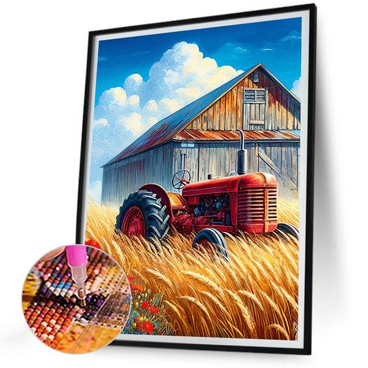 Field Harvester - Full Round Drill Diamond Painting 30*40CM