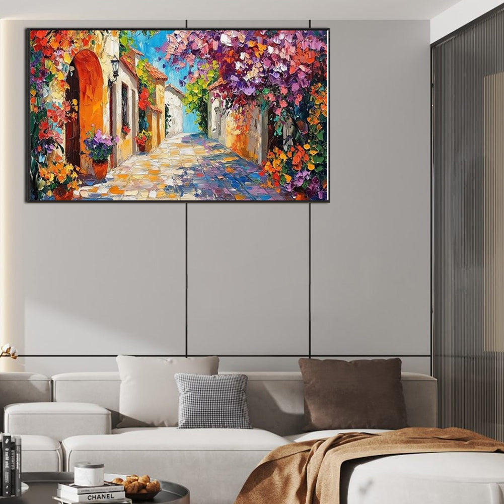 Flowers And Scenery - Full Round Drill Diamond Painting 70*40CM