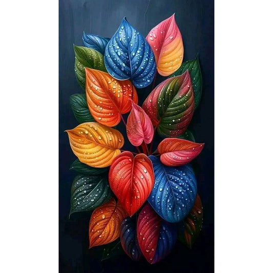 Colored Leaves - Full Round Drill Diamond Painting 40*70CM
