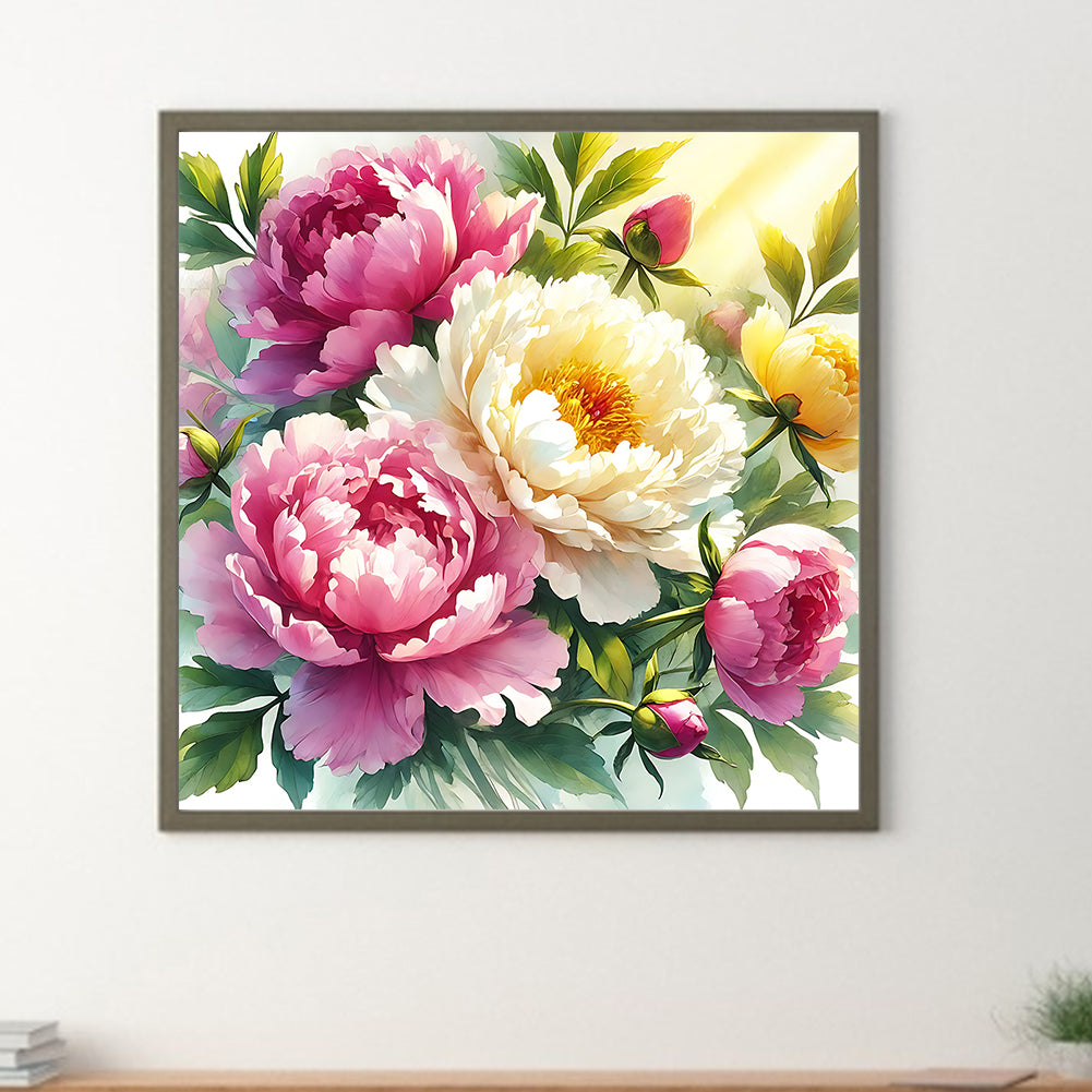 Flower - Full Round Drill Diamond Painting 40*40CM
