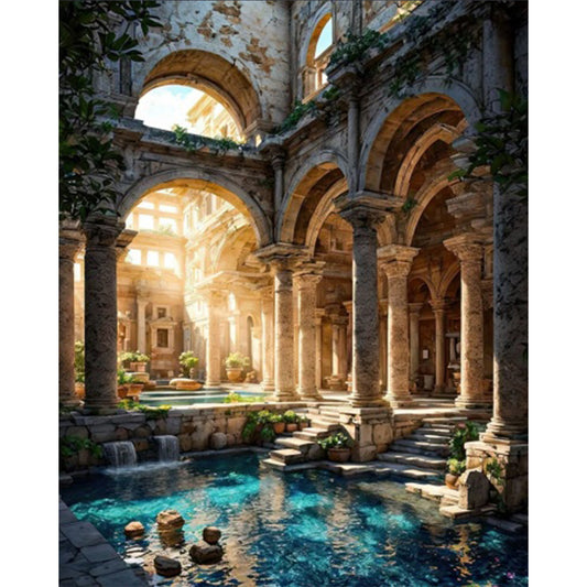 Roman Baths - Full Square Drill Diamond Painting 40*50CM