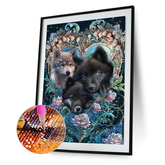 Wolf - Full Round Drill Diamond Painting 50*70CM