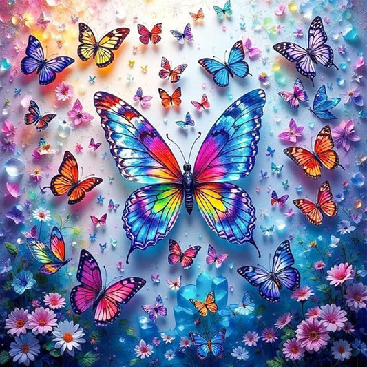 Butterfly - Full Square Drill Diamond Painting 30*30CM