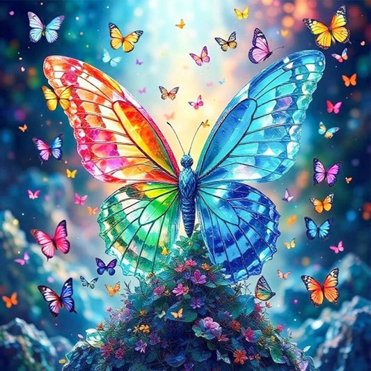 Butterfly - Full Square Drill Diamond Painting 30*30CM