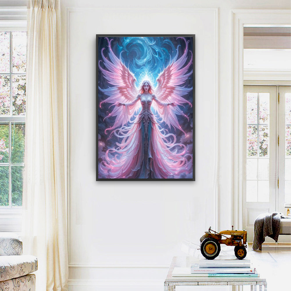 Pink Angel - Full Square Drill Diamond Painting 40*60CM