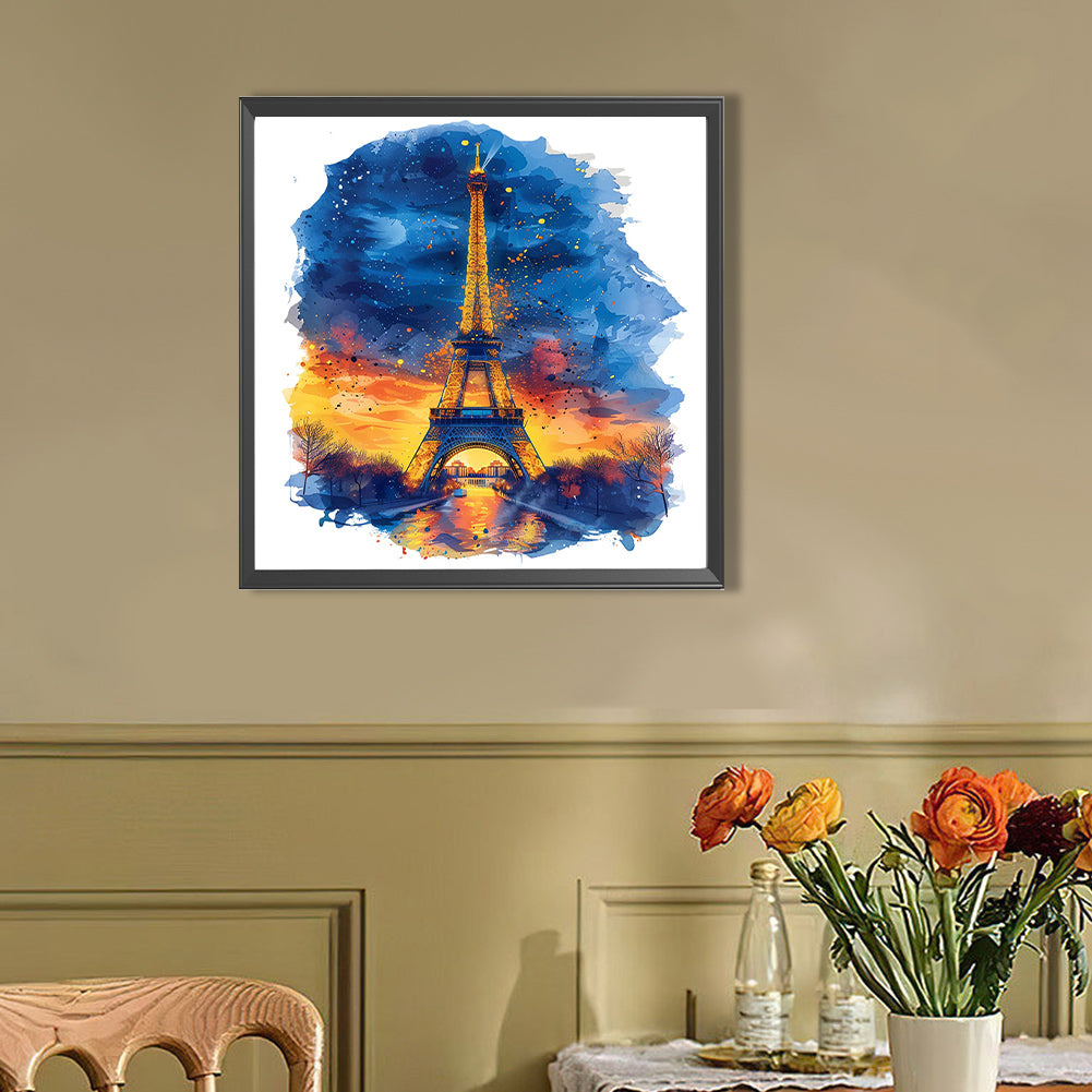 Eiffel Tower In France - Full AB Round Drill Diamond Painting 40*40CM