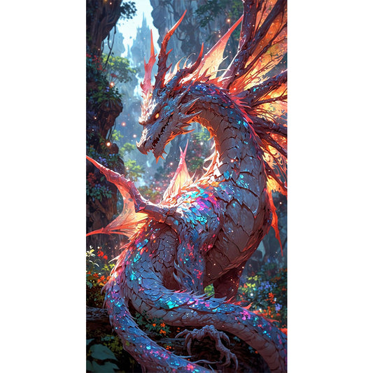 Dragon - Full Round Drill Diamond Painting 40*70CM