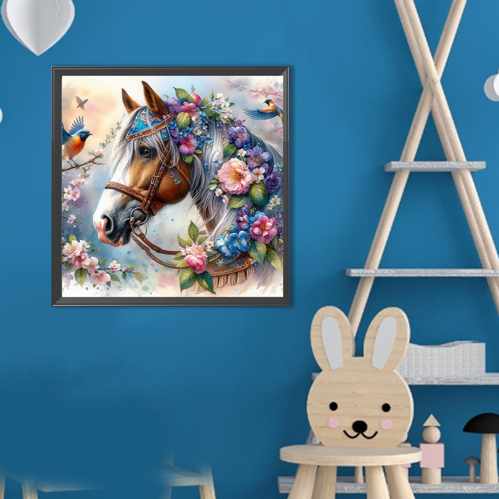 Horse - Full Round Drill Diamond Painting 40*40CM