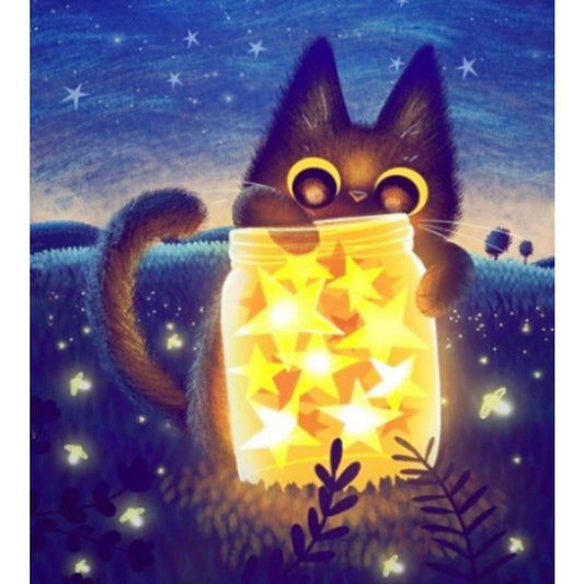 Black Cat - Full Square Drill Diamond Painting 40*50CM