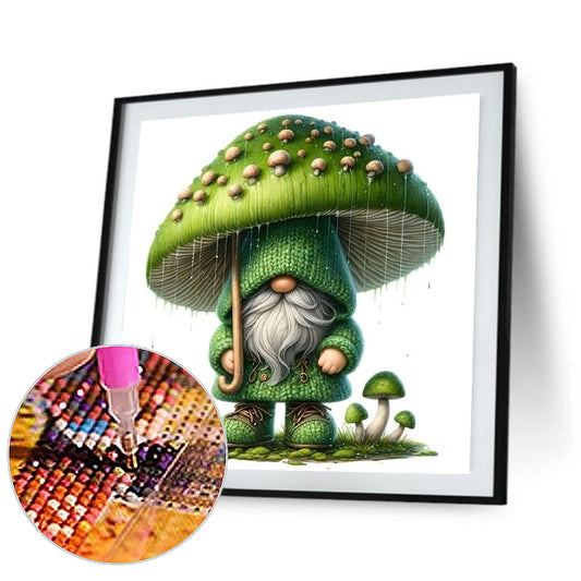 Mushroom Gnome - Full Round Drill Diamond Painting 40*40CM
