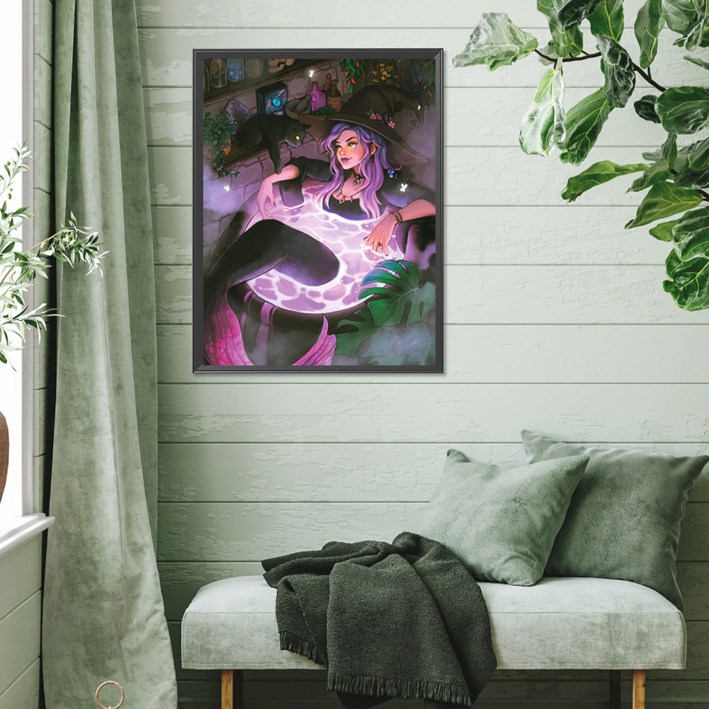 Mermaid - Full Square Drill Diamond Painting 30*40CM