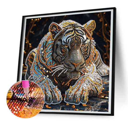 Tiger - Special Shaped Drill Diamond Painting 30*30CM
