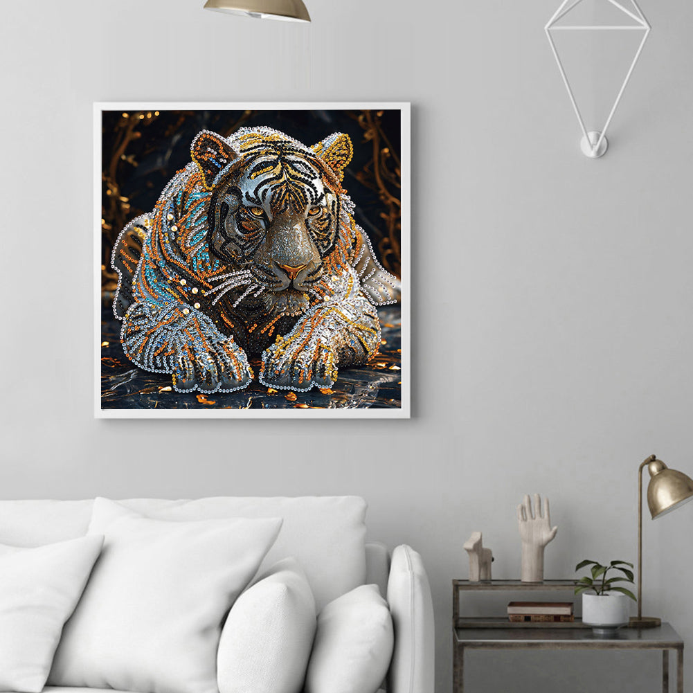 Tiger - Special Shaped Drill Diamond Painting 30*30CM