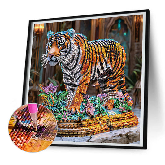 Tiger - Special Shaped Drill Diamond Painting 30*30CM